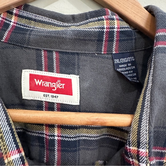 Wrangler 2XL flannel NWT - Picture 5 of 7